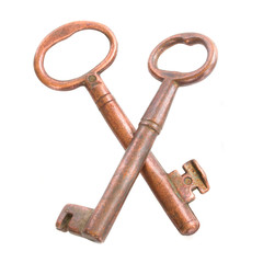 two vintage keys