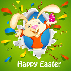 Obraz premium Bunny wishing Happy Easter