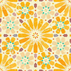Vintage arabic seamless pattern