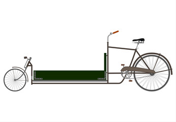 Klasyczny rower transportowy typu 