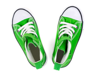 Green Sneakers top view