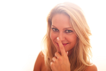 Naklejka premium schöne junge Frau