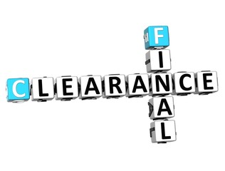 3D Final Clearance Crossword