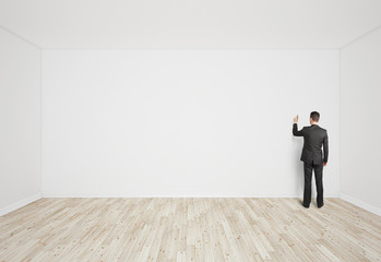 Fototapeta premium man drawing