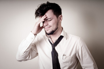 stressed businessman