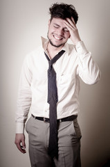 Fototapeta premium stressed businessman