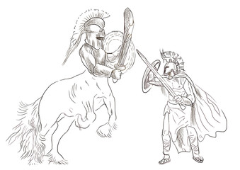 Greek myth and legends - Theseus and Centaur