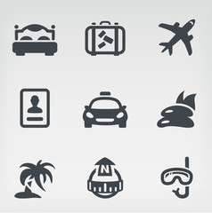 Travel icon set