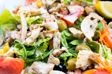 Fresh seafood salad
