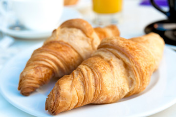 coffee and croissants
