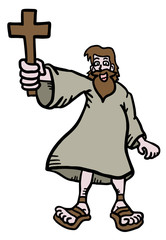Jesus cartoon