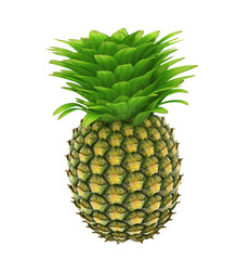 Pineapple isolated on a white background