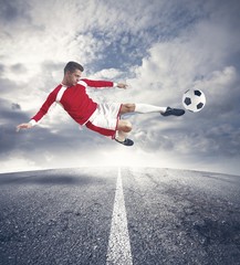 Naklejka premium Footballer