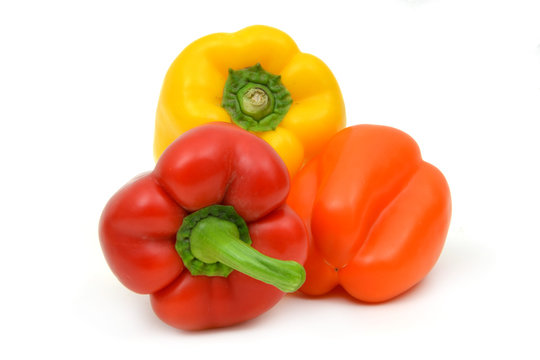 Drei Paprika Schoten