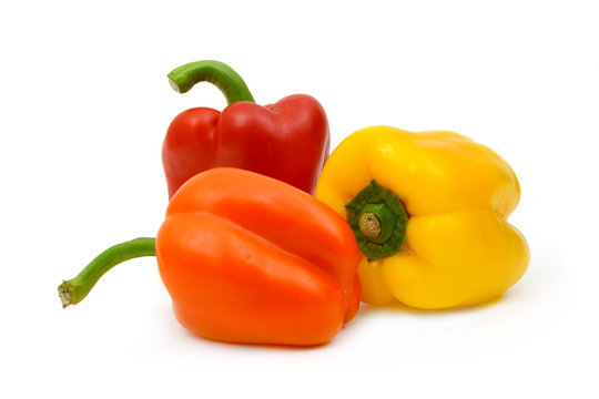 Drei Paprika Schoten