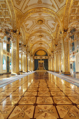 Fototapeta na wymiar Wielki Kremlin Palace. Throne Hall