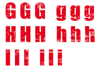 Stempel Buchstaben, Ziffern, Sonderzeichen © mekcar