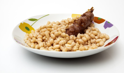 monchetas dish with sausage