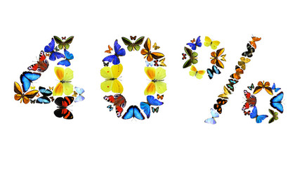 40 Prozent - Schmetterlinge