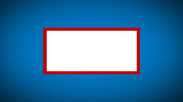 blank rectangle box on off