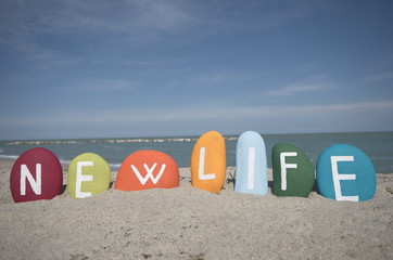New life, colourful concept