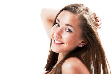 Fototapeta premium Young beautiful woman