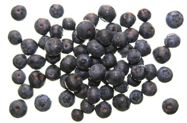 myrtilles dessus