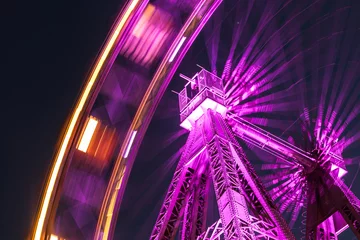 Foto op Plexiglas Wiener Riesenrad, Famous Ferris Wheel in Wien © william87