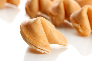 Fortune cookies, isolated on white