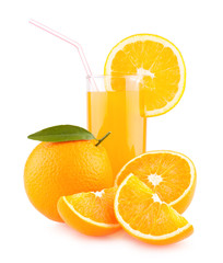 orange juice with oranges