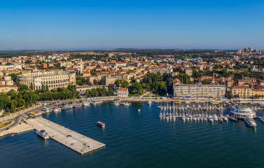 Aerial panorama of Pula