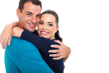 Obraz premium caucasian couple hugging