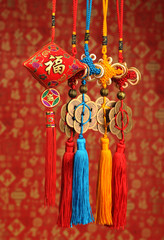 Chinese lucky knots used during spring festival