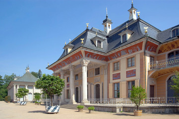 Dresden, Schloss Pillnitz, park, elbe