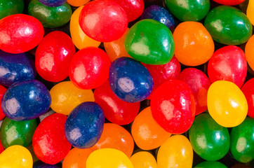 Fototapeta na wymiar Jelly bean candies ready to eat