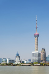 Fototapeta na wymiar pudong skyline in shanghai china