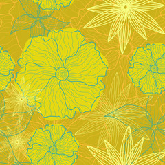 vector seamless flower background