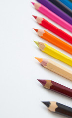 Set of colored pencils