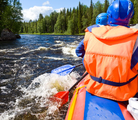 Whitewater rafting