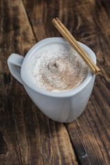 Cappuccino cup of coffee