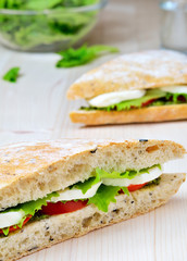 Tomato Mozzarella Sandwich