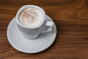 Cappuccino cup of coffee