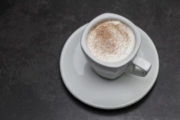 Cappuccino cup of coffee