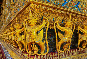 Art at Wat Phra Kaew in Thailand