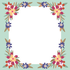 Flowers frame background