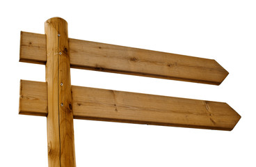 wooden signpost