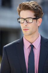 Portrait Of Businessman Outside Office
