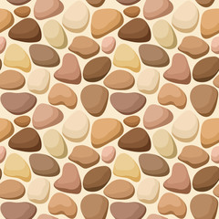 Seamless texture with stones. Vector illustration.