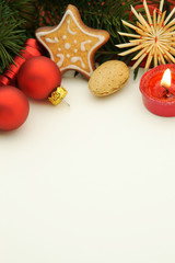 Christmas Letter with copy space