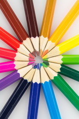 Fototapeta premium dartboard of pencils